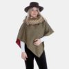 Megan Shorter Faux-Fur Collar Cape Megan Shorter Faux-Fur Collar Cape