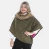 Georgina Shorter Faux-Fur Collar Cape Georgina Shorter Faux-Fur Collar Cape