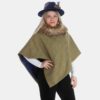 Melissa Shorter Faux-Fur Collar Cape Melissa Shorter Faux-Fur Collar Cape