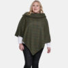 Georgina Curvy Cape Tweed Collar Cape