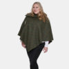 Georgina Curvy Cape Tweed Collar Cape