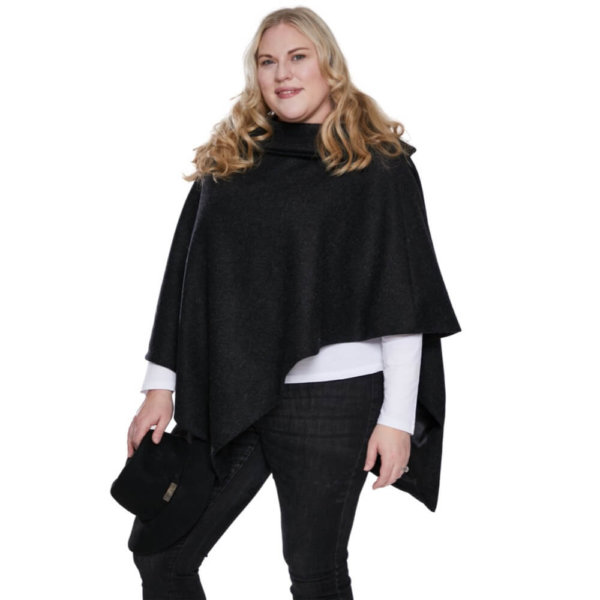 Beatrice Curvy Cape Tweed Collar Cape by Grace and Dotty