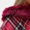 Marlee Regular Pink Faux-Fur Collar Cape