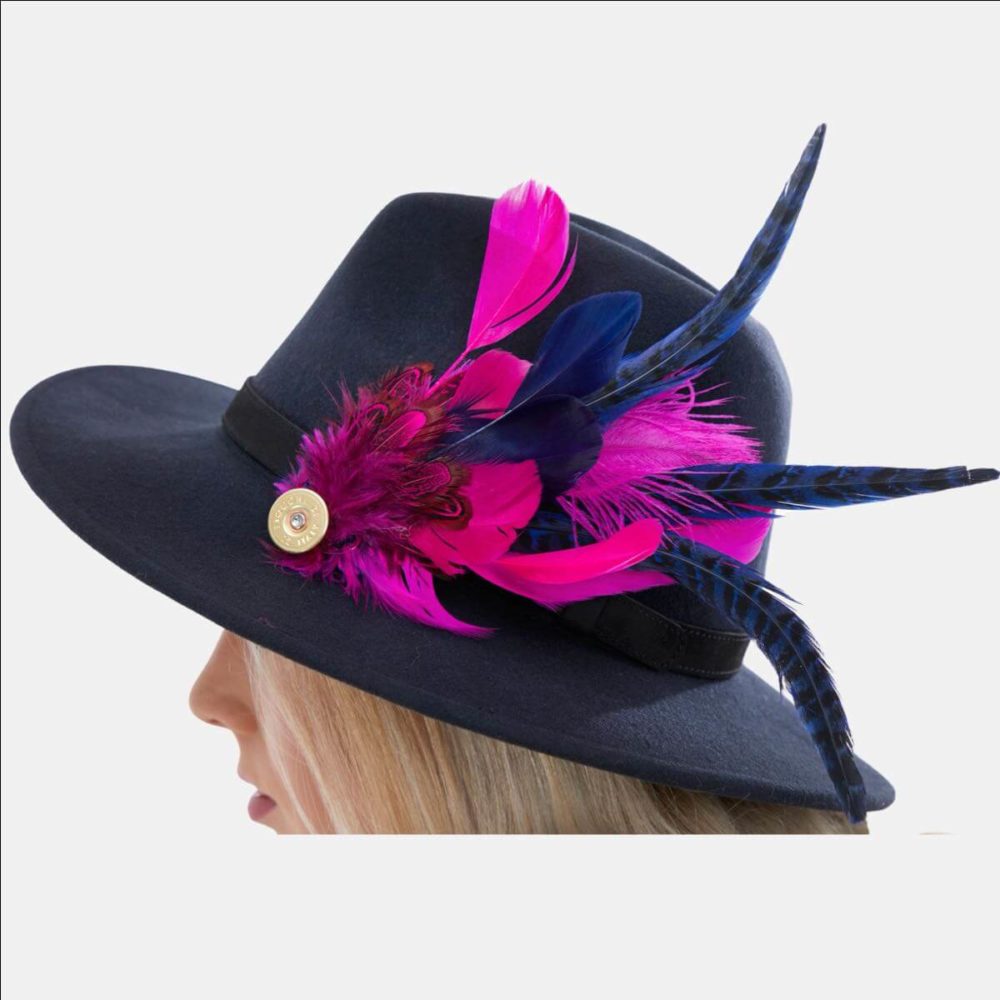 Celia Navy Fedora Hat