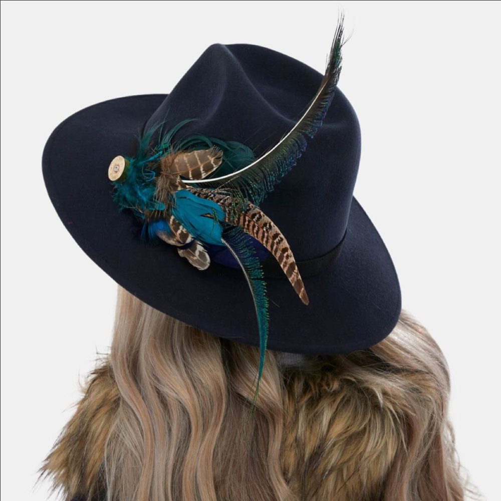 Kelly navy Fedora Hat
