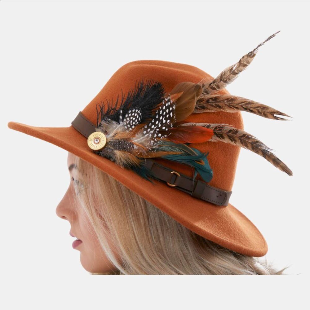 Jolie Rust Fedora Hat