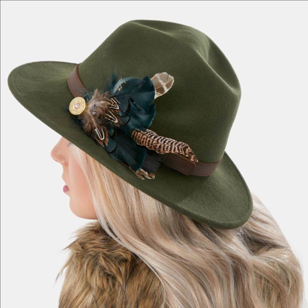 Zoey Green Fedora Hat
