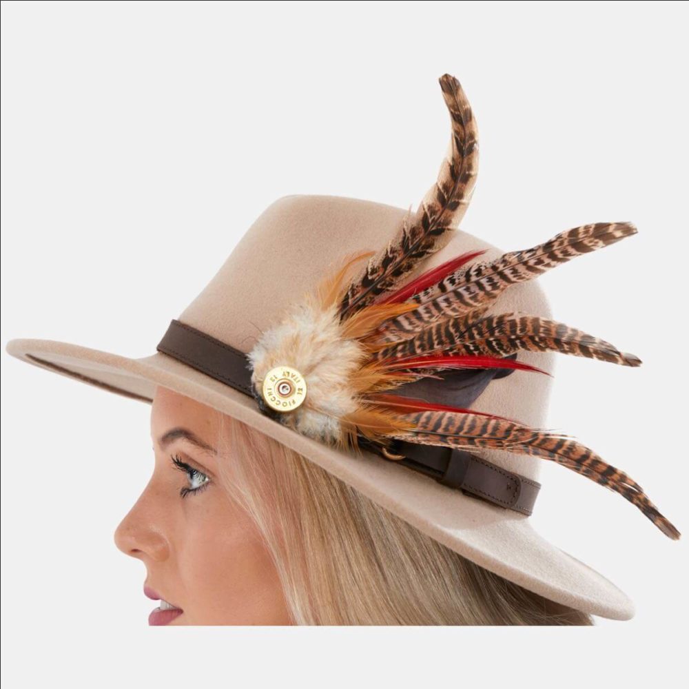 Heidi Beige Fedora Hat