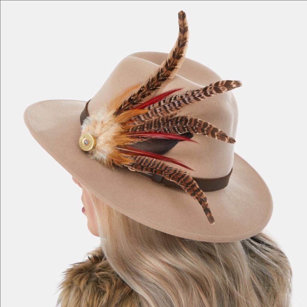 Heidi Beige Fedora Hat