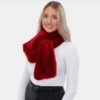 8438 Approved Wine Luxury Faux Fur Stole