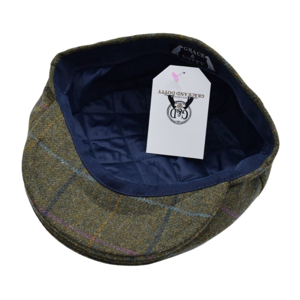 040 A Georgina Tweed Unisex Flat Cap