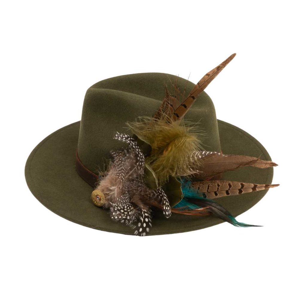 667 Zaria Zaria Fedora with Feathers