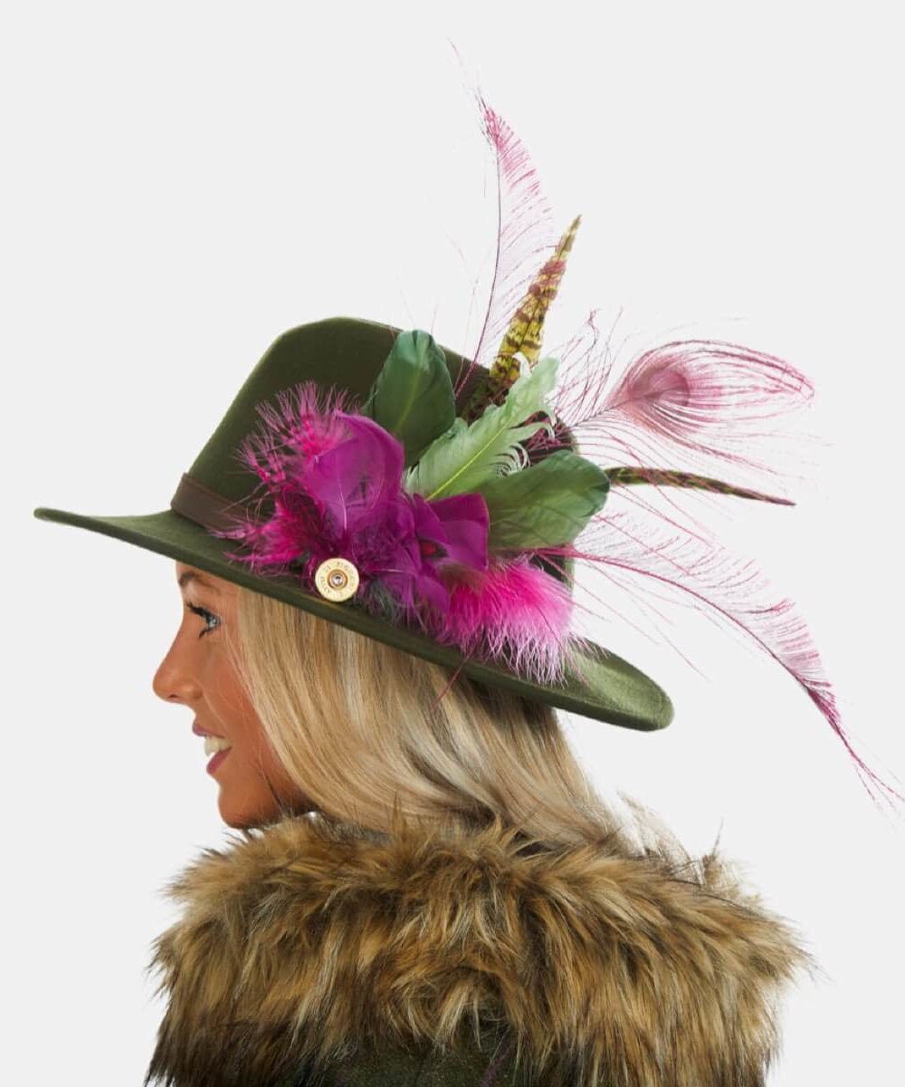 Cora Fedora Hats With Feathers