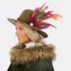 Frankie Fedora Hat With Feathers