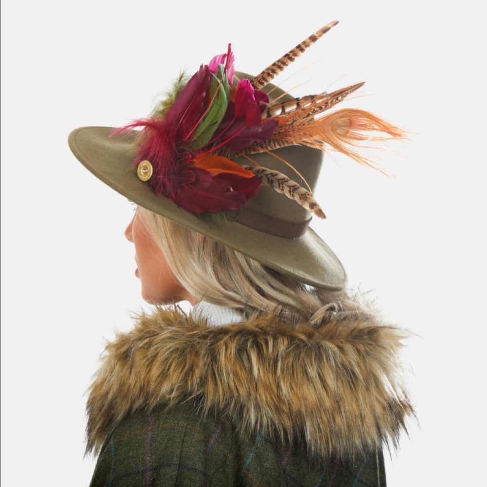 Frankie Fedora Hat With Feathers