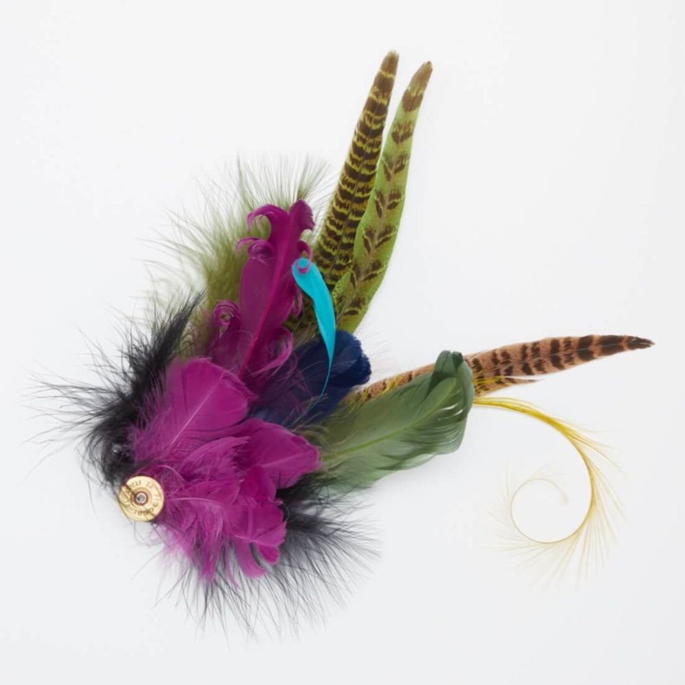 Handmade Gia Feather Brooch