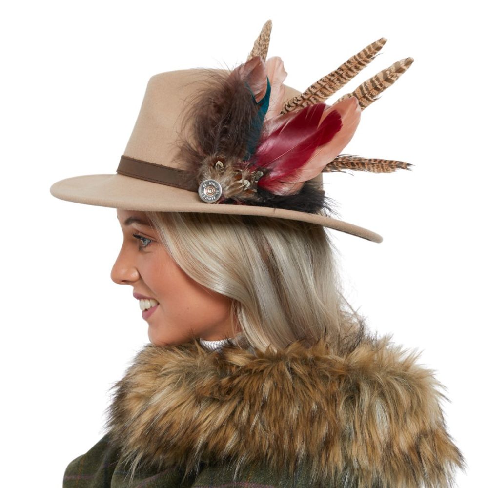 Fedora Hats with Feathers - Grace and Dotty