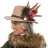 Brynn Beige Fedora Hat
