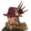 Casey Maroon Fedora Hat