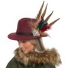 Casey Maroon Fedora Hat