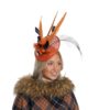 12371 Approved Ascot Feather Fascinator
