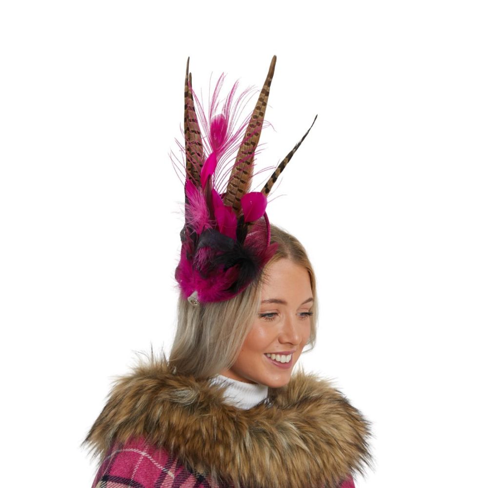 12413 Approved Epsom Feather Fascinator