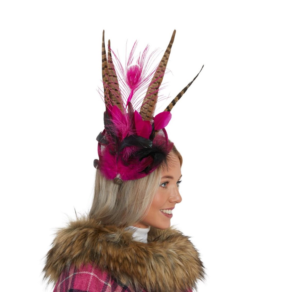 12415 Approved Epsom Feather Fascinator