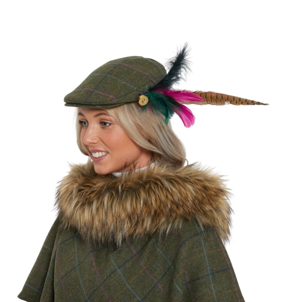 12449 Approved Georgina Tweed Flat Cap