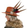 Glenda Rust Fedora Hat