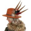 Glenda Rust Fedora Hat