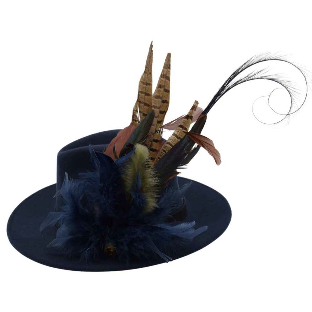 Adeline Navy Fedora