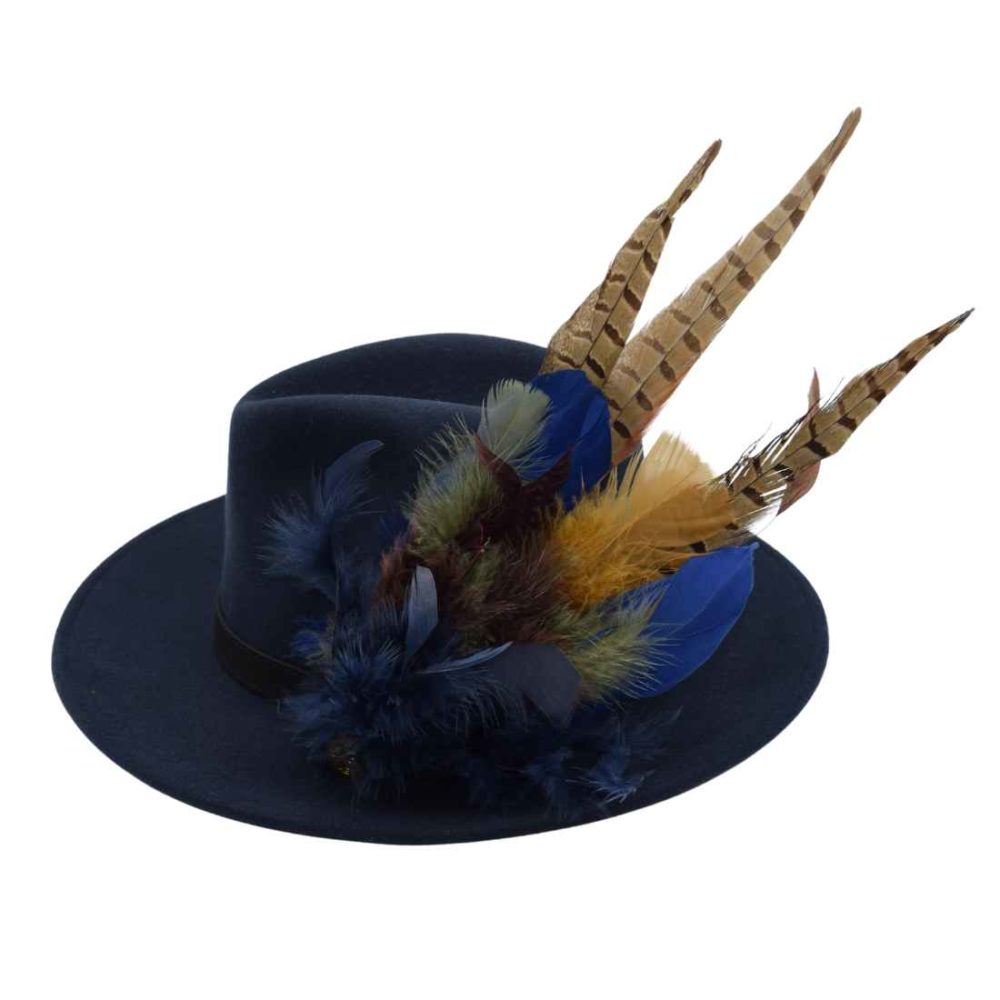 Joyce Navy Fedora