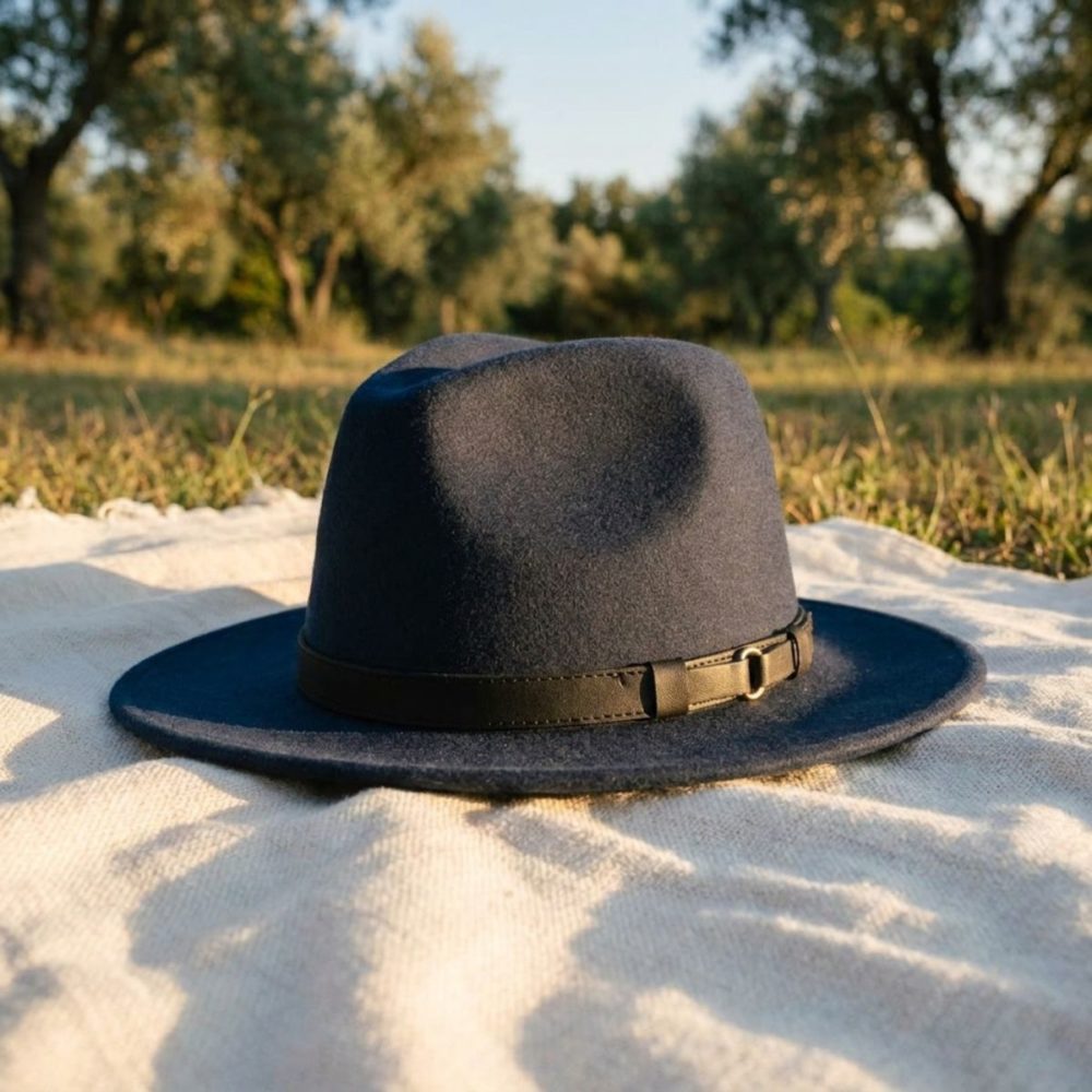 Navy Blue Fedora