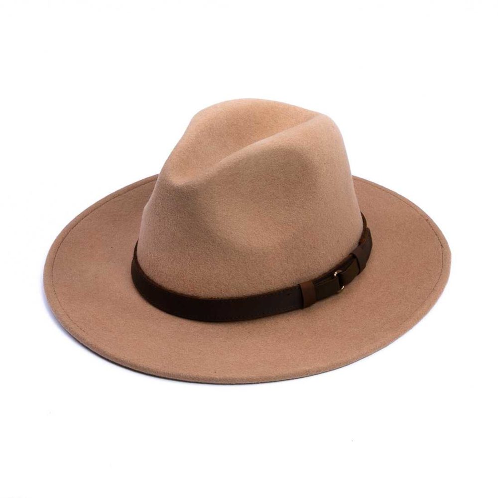 Beige Fedora Hat