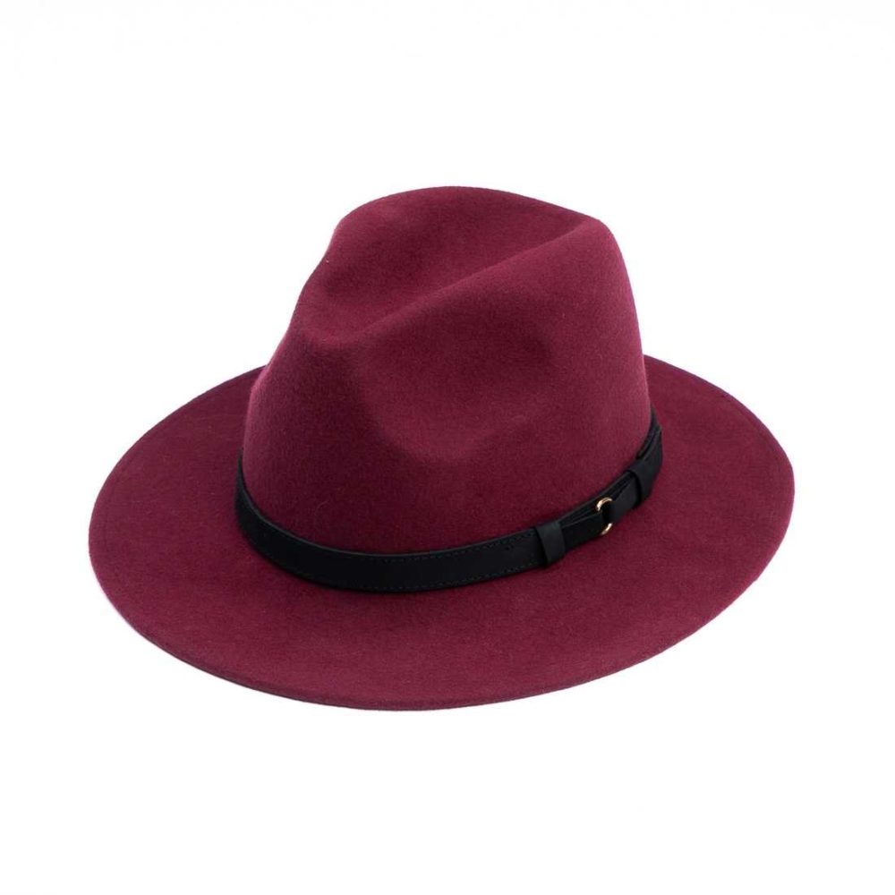 Maroon Fedora Hat