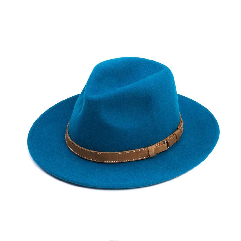 Teal Fedora Hat