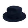 Navy Trilby Hat Side