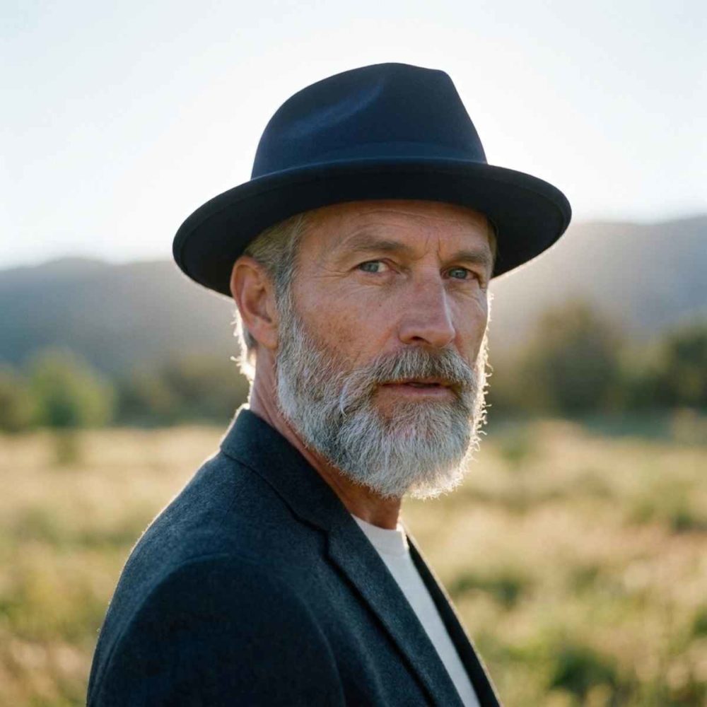 Navy Trilby