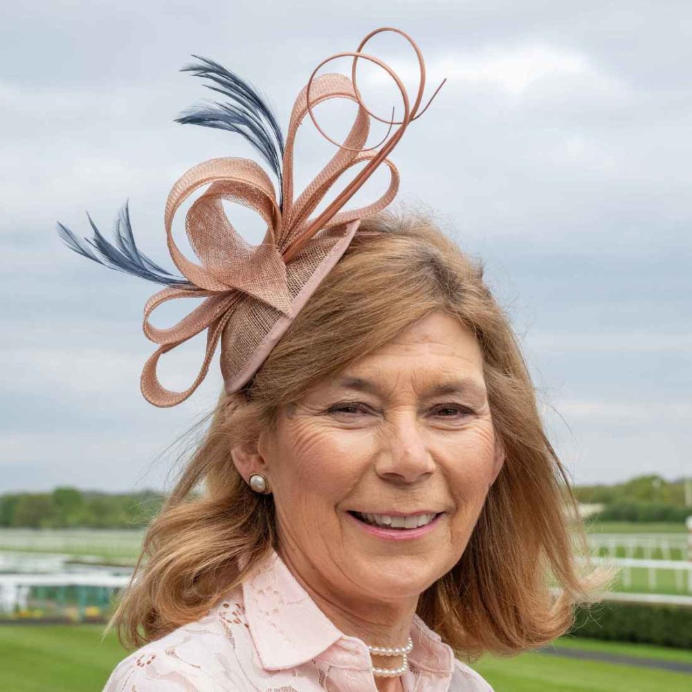 F1 1 Taupe Mesh Fascinator