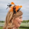Small Black Mesh Fascinator