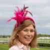 F13 2 Pink Headband Fascinator