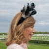 F15 1 Black Headband Fascinator