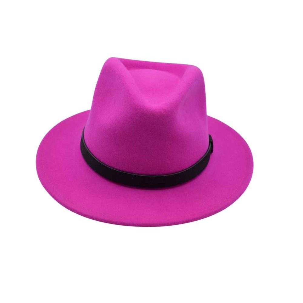 Fuchsia Fedora Hat