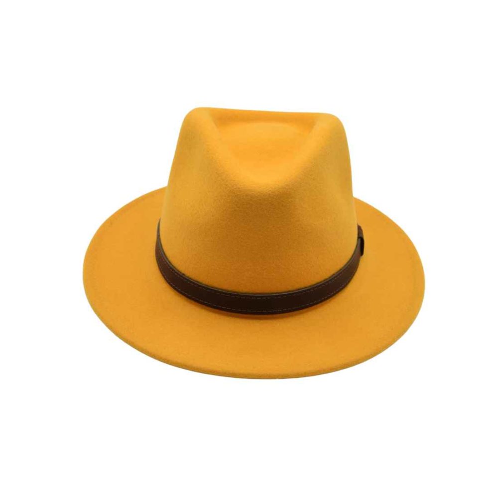 Mustard Fedora Hat
