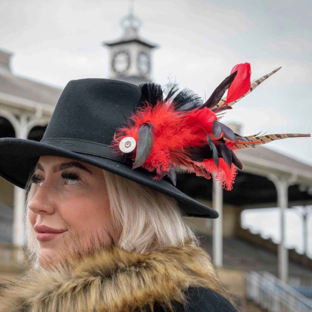 Alice Black Fedora Hat