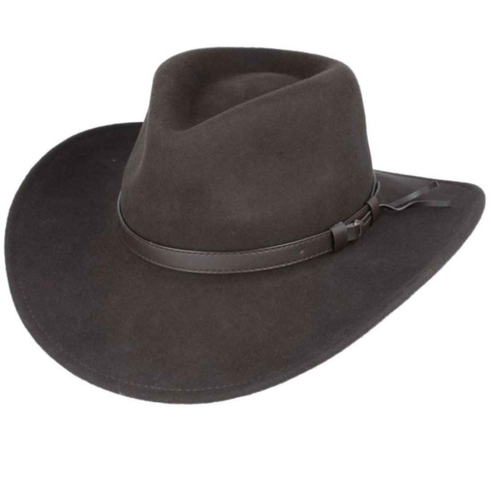 Brown Pure Wool Cowboy Hat
