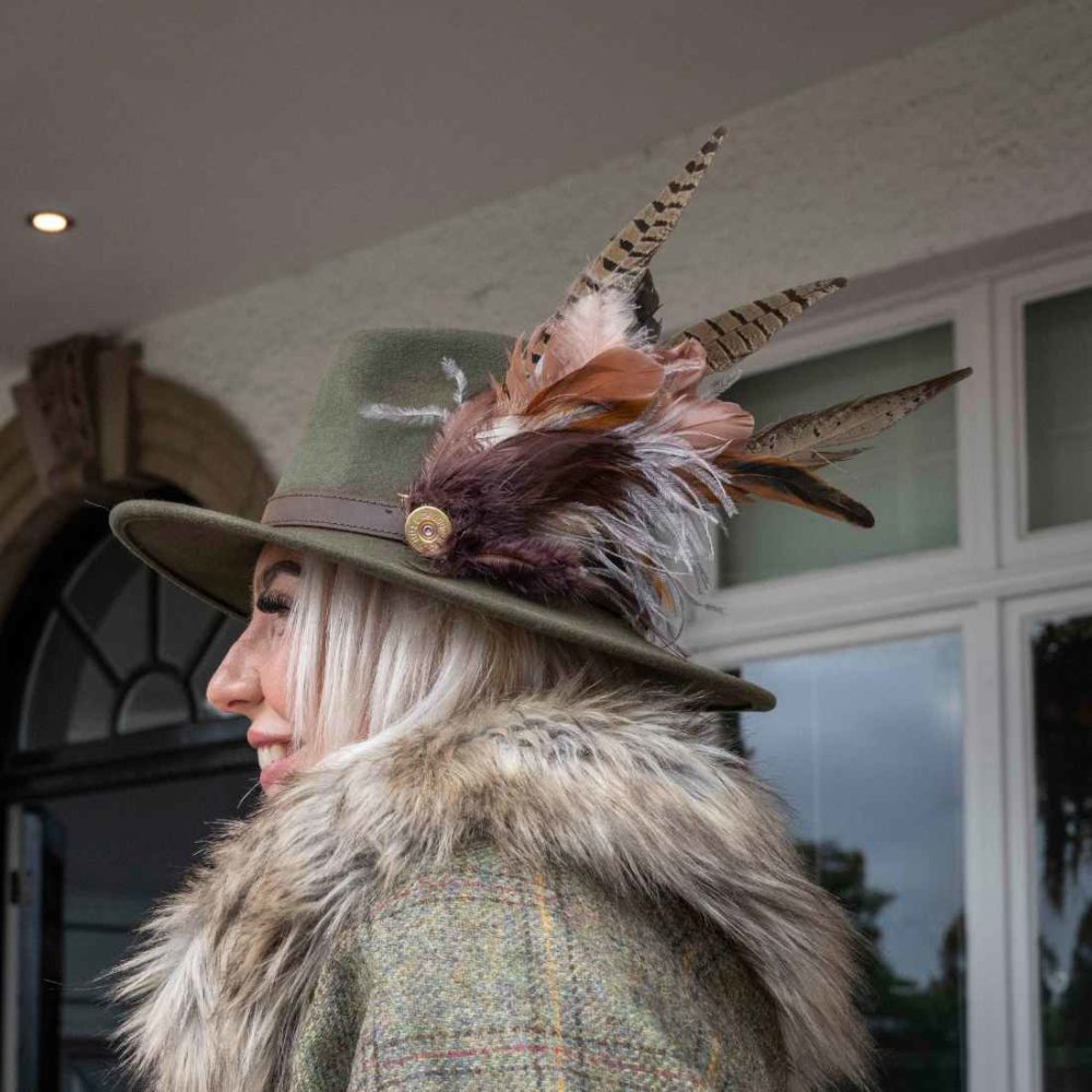 Diana Green Fedora Hat