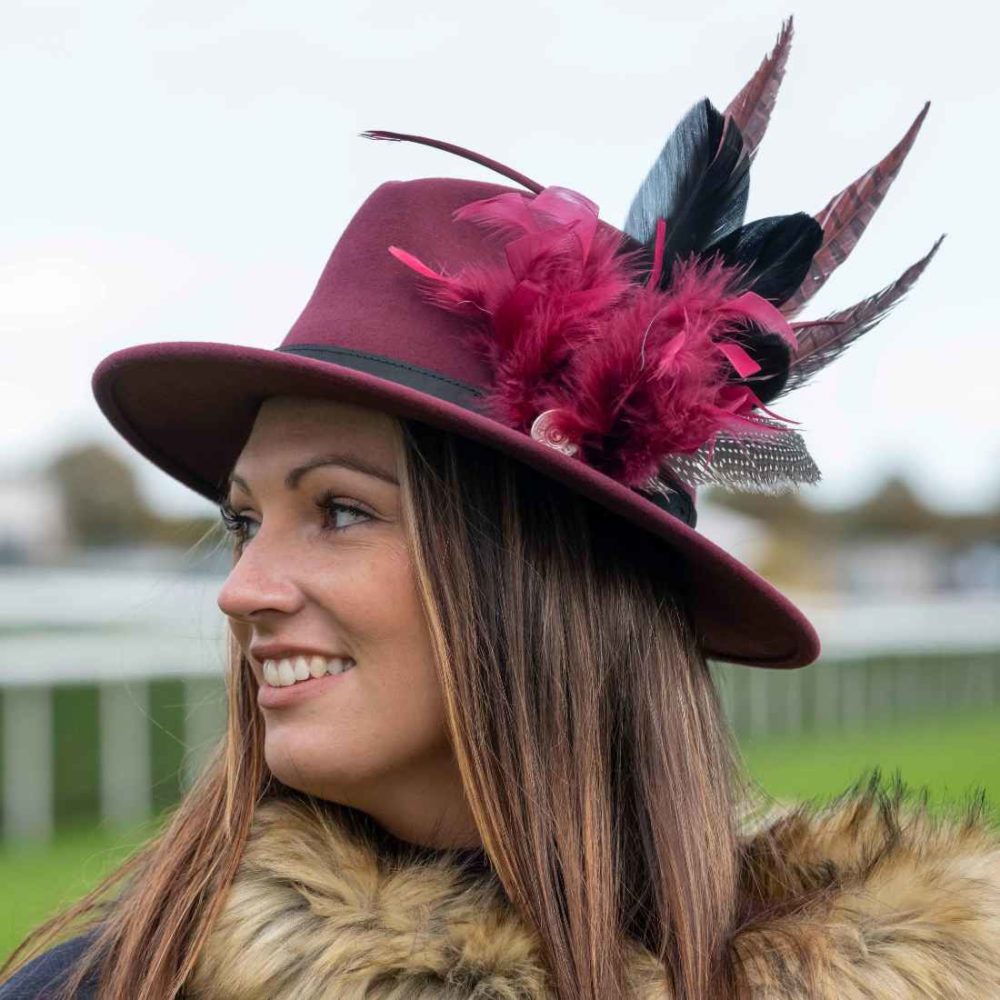 Gillian Maroon Fedora