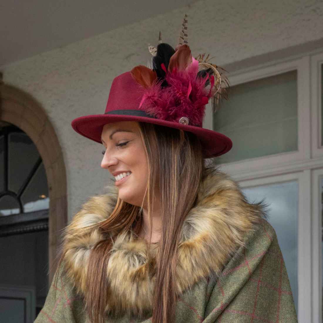 Jessica Maroon Fedora