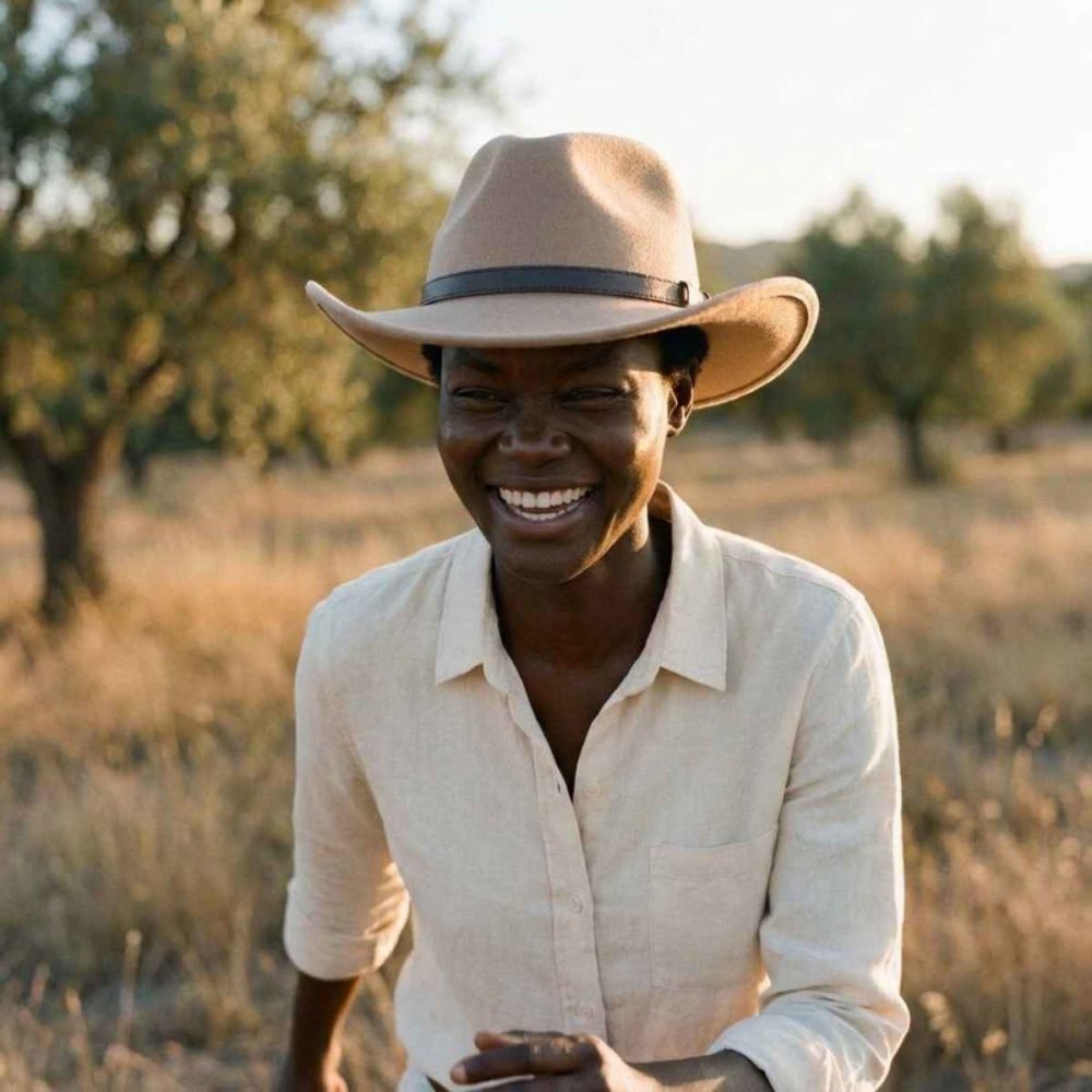 Beige Cowboy Hat